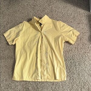 Lands' End vintage Yellow Women's Button Down Shirt